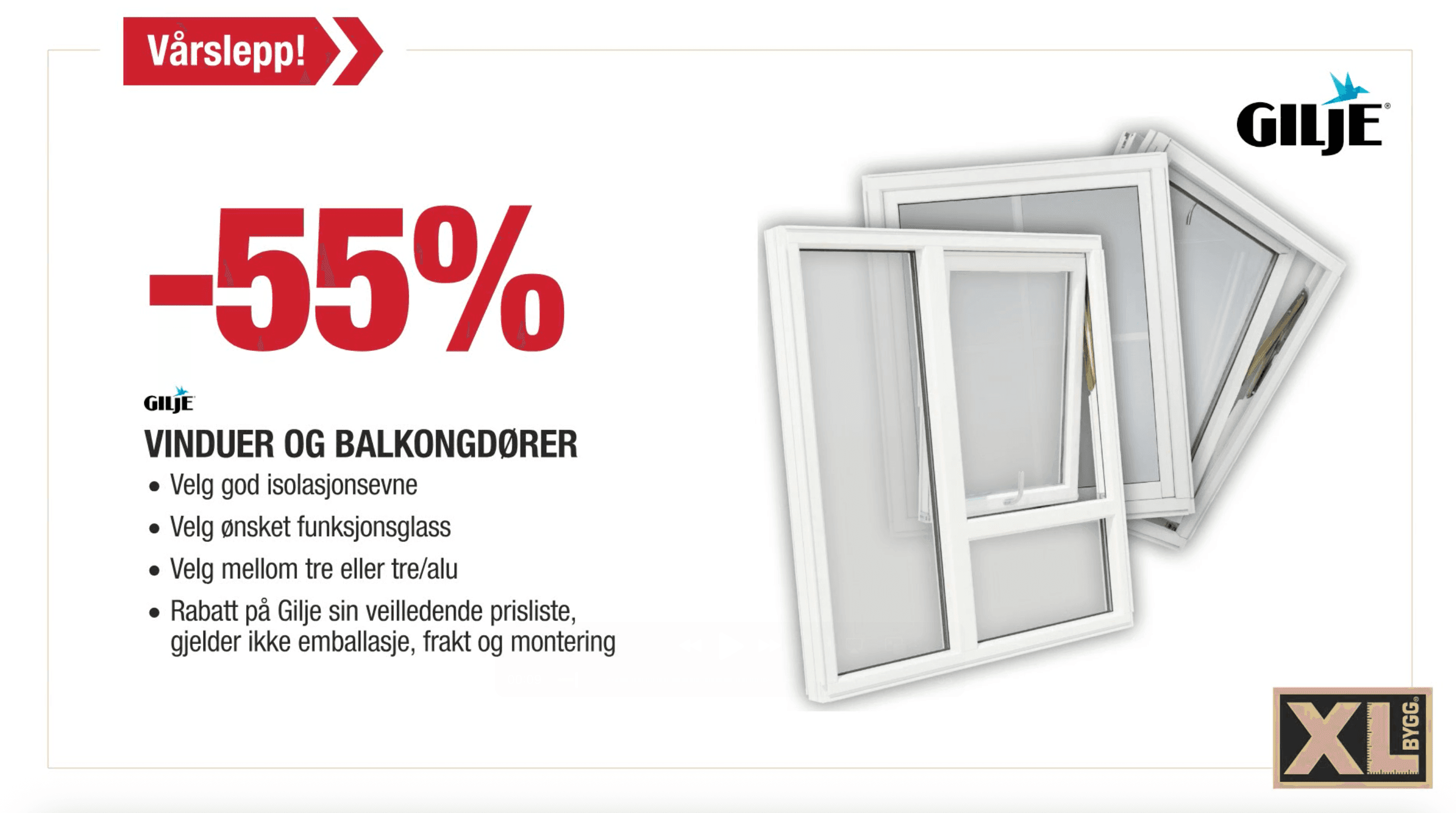 Gilje vinduer og balkongdører