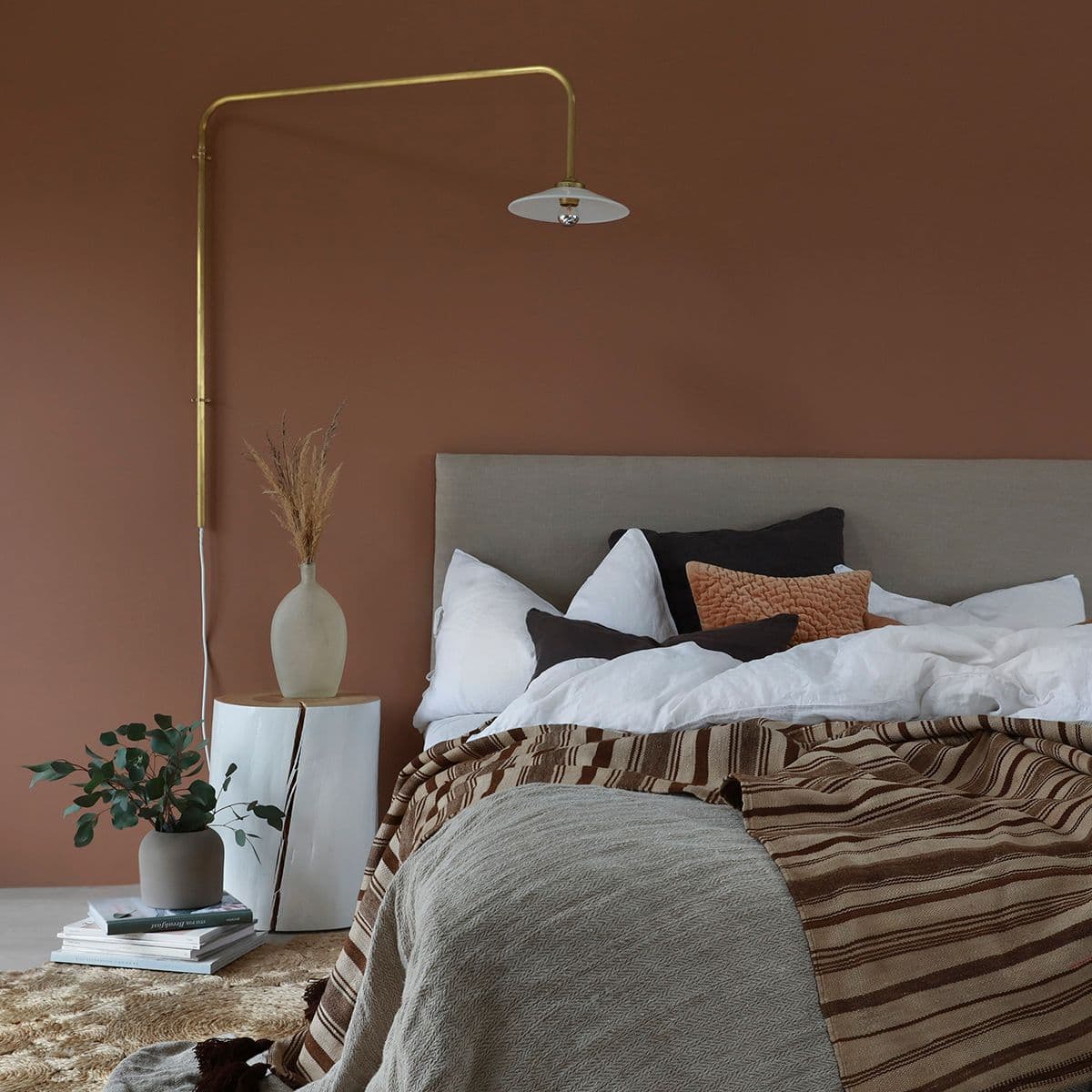 Walls2paint veggplater i rød.