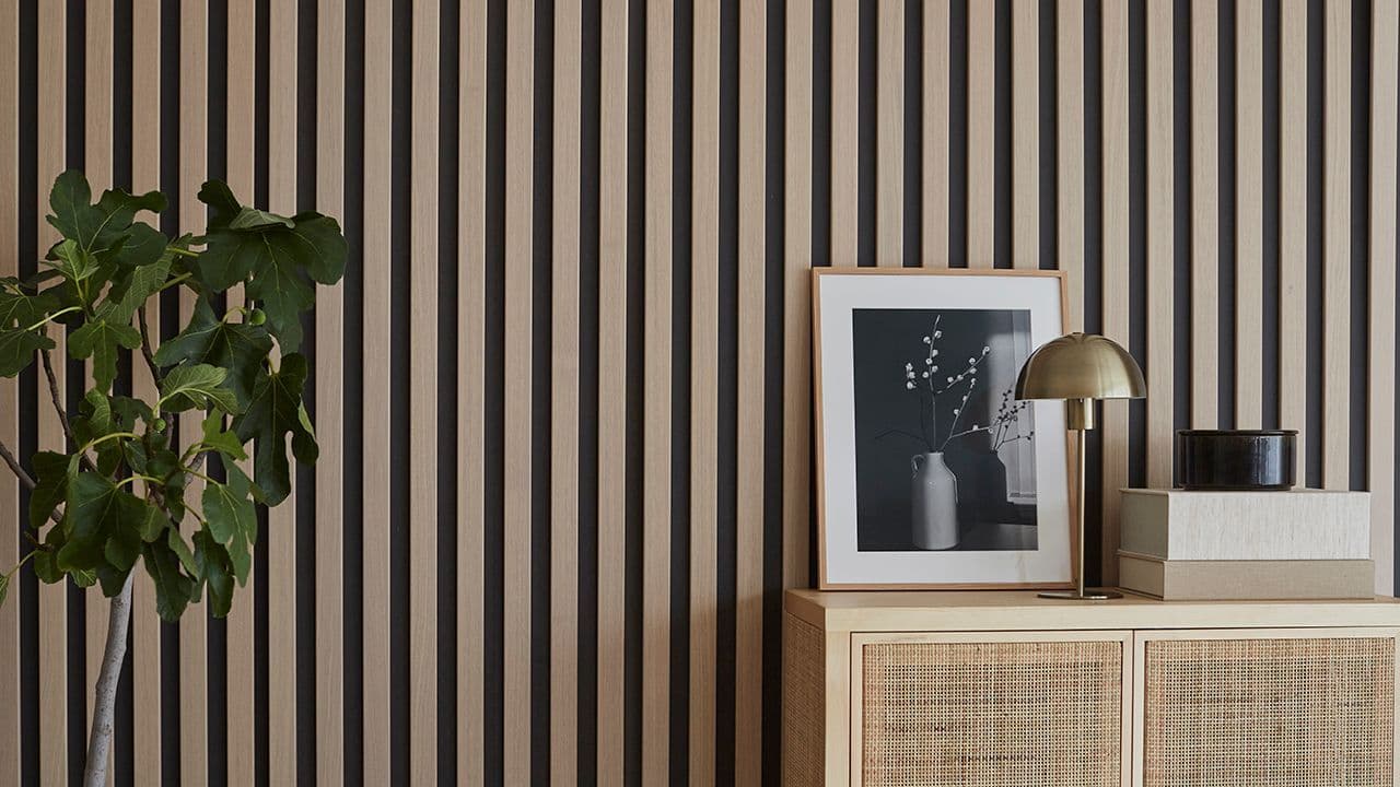 SOFT spilepanel i stue.