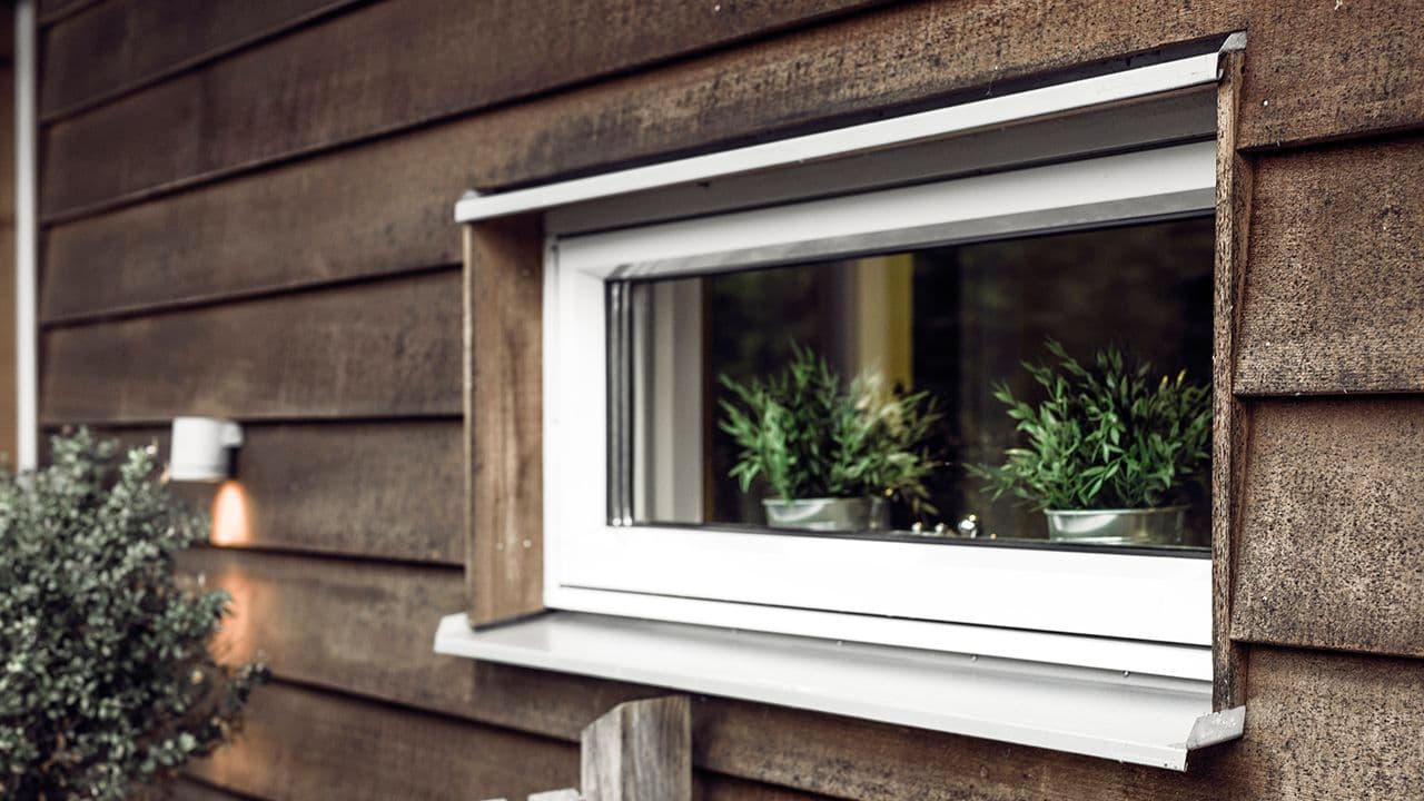 Vindu som er isolert.